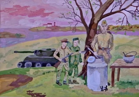 Рисунки на военную тематику для детей