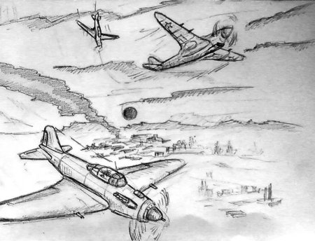 Рисунок на тему война