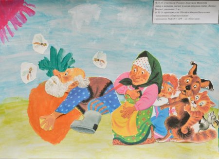 Рисунок на тему сказки народов России