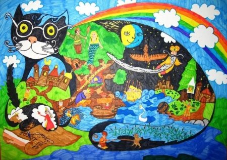 Конкурс рисунков по сказкам Пушкина