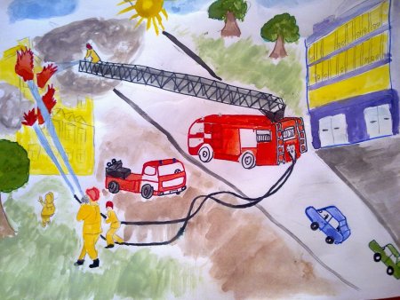 Рисунок на конкурс сам себе спасатель