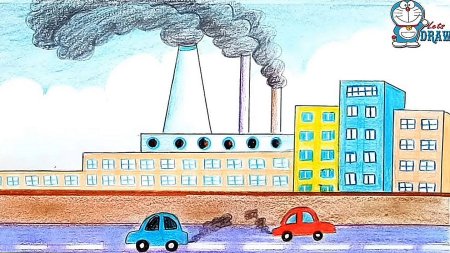 Рисунок на тему загрязнение атмосферы