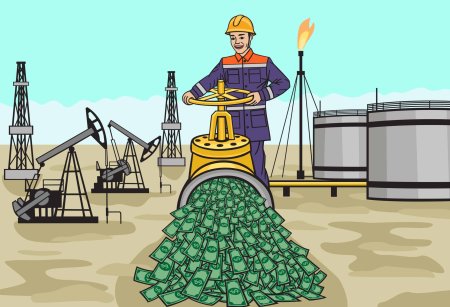 Нефть мультяшная