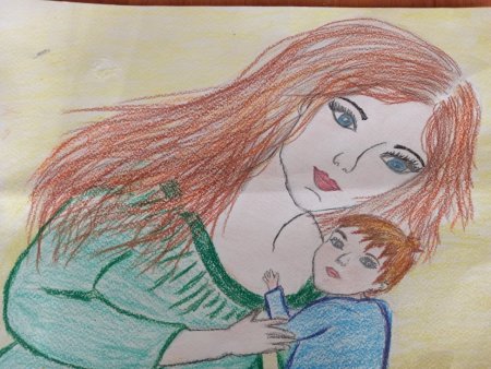 Рисунок на тему мамины руки