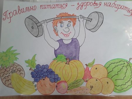 Рисунок на тему правильное питание