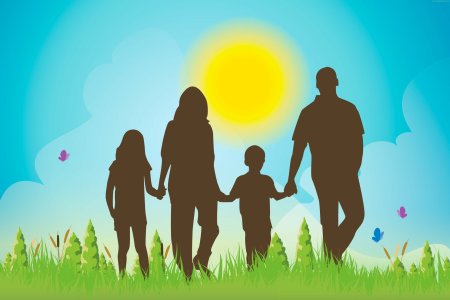 Семья силуэт