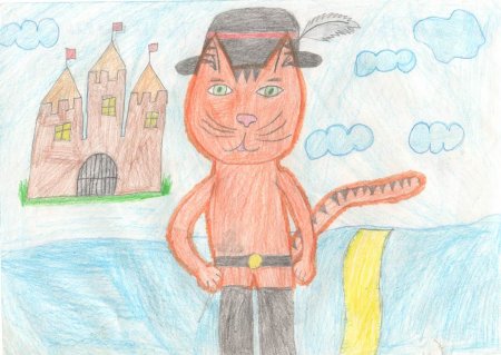 Рисование кота в сапогах