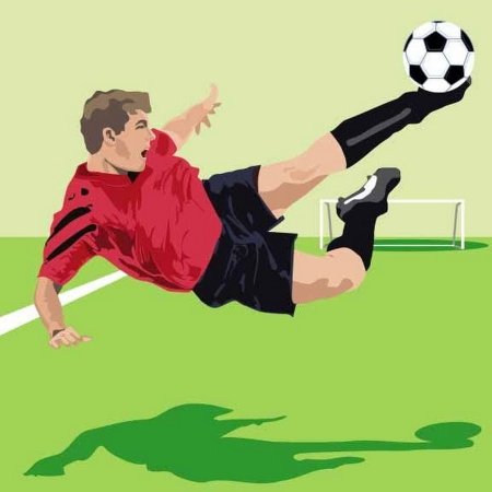 Рисунок на футбольную тему