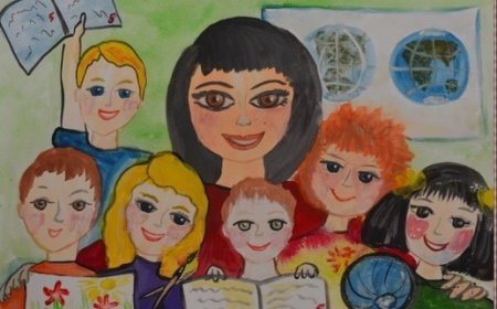 Плакат "с днем учителя!"