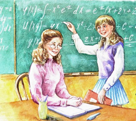 Рисунок на день учителя