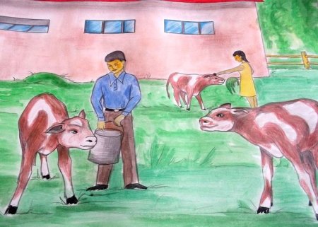 Рисунки детей на тему сельское хозяйство