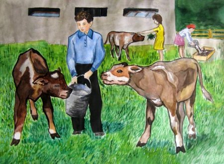 Рисунок на тему сельское хозяйство