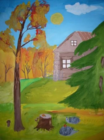 Осенний пейзаж детский сад