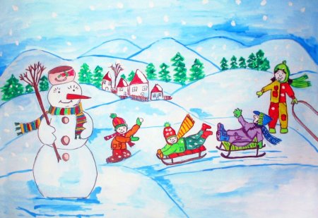 Зимние рисунки