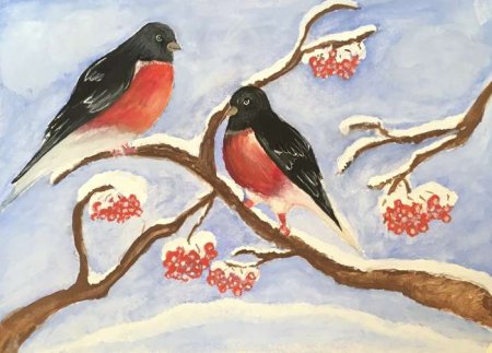 Рисование на тему пернатые друзья