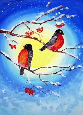 Конкурс рисунков пернатые друзья