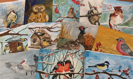 Конкурс рисунков птицы