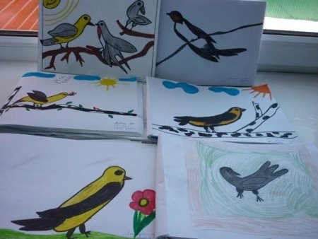 Рисунок на тему день птиц