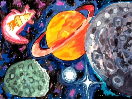 Рисование на тему космос