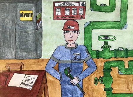 Рисунки на тему Газпром