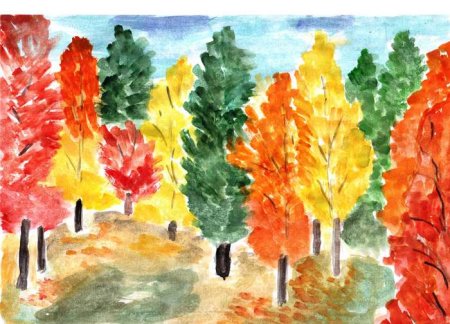 Иллюстрация к стихотворению уж небо осенью дышало