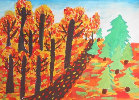 Рисование осень