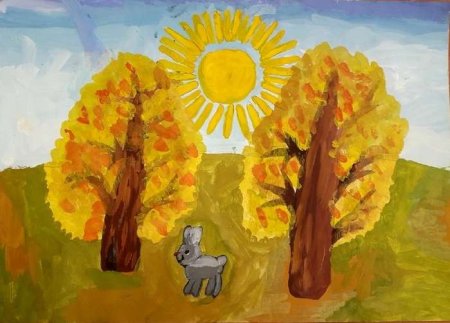 Выставка рисунков уж небо осенью дышало