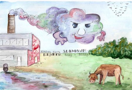 Плакат охрана воздуха