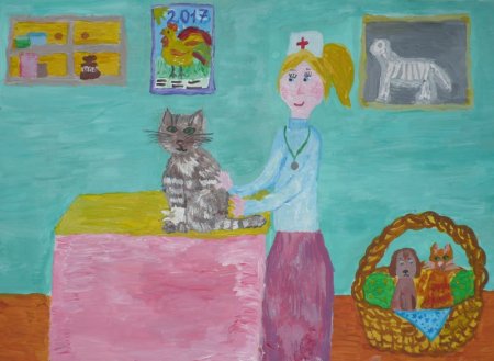 Рисунок на тему я ветеринар