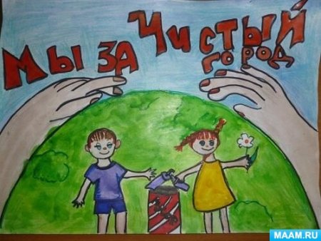 Плакат на тему мы за чистый город