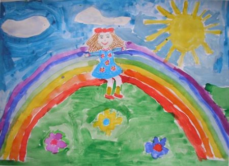 Радужное детство рисунок
