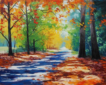 Грем Геркен осенний пецзаж