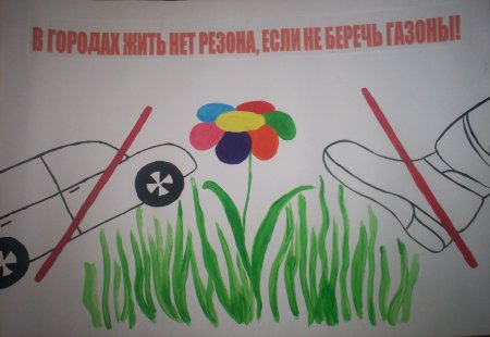 Плакат в защиту первоцветов