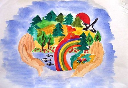 Рисунок на тему родная земля