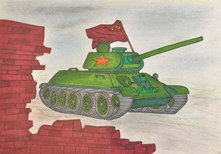 Детские рисунки танка