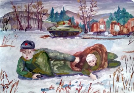 Рисунок подвиги детей на войне
