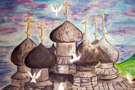 Купание в проруби рисунок