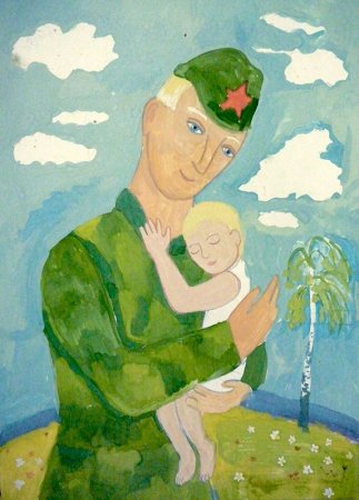 Солдат рисование для детей