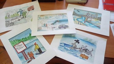 Буду бдительным на льду рисунки на конкурс