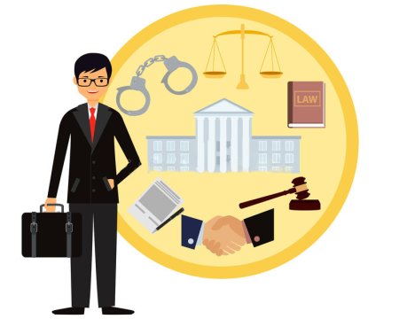 Адвокат иллюстрация