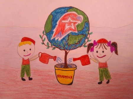 Юнармия шагает по стране рисунки