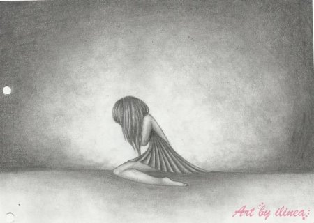 Одиночество рисунок