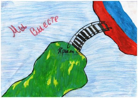 Рисунок на тему Крым и Россия