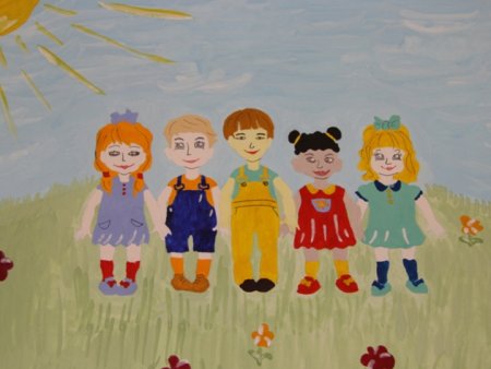 Рисование в старшей группе на тему Дружба