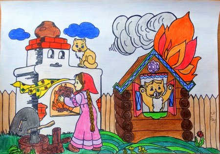 Огонь-друг огонь-враг рисунки