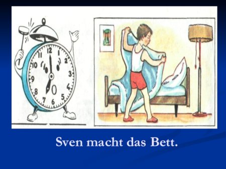 Мой режим дня по немецки