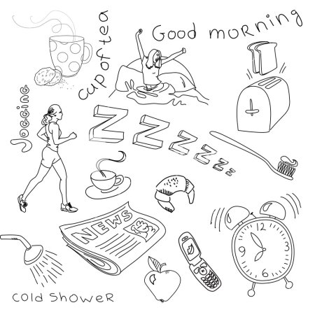 Рисунок мое утро