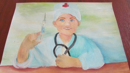 Дети рисуют врачей