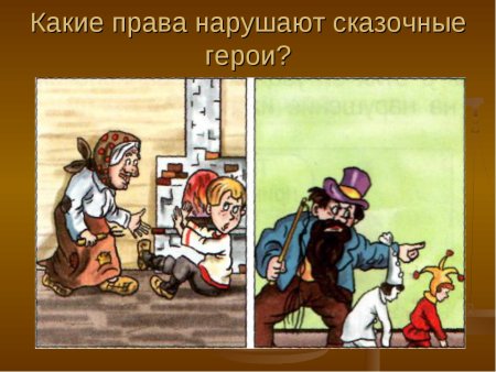 Какие права нарушены у сказочных героев