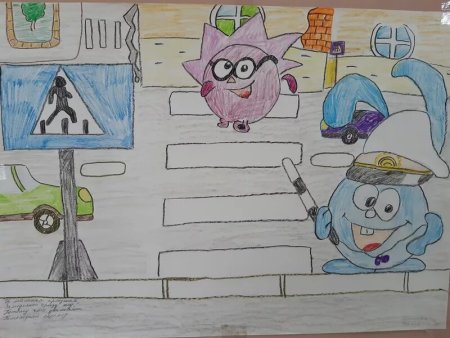 Конкурс рисунков по ПДД В начальной школе